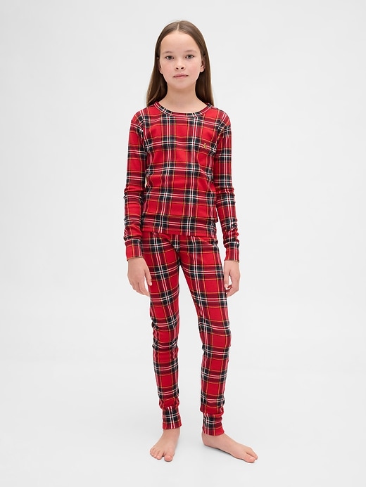 Image number 5 showing, Kids & Baby Organic Brushed Cotton Holiday PJ Set