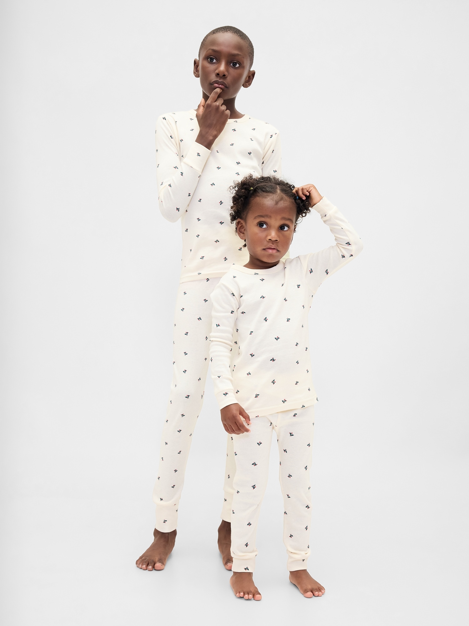 Kids & Baby Organic Brushed Cotton Holiday PJ Set