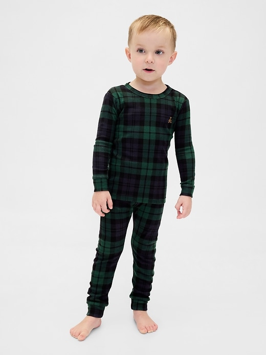 Image number 3 showing, Kids & Baby Organic Brushed Cotton Holiday PJ Set
