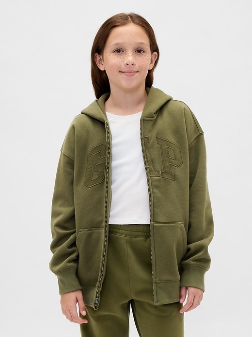 Image number 2 showing, Kids VintageSoft Logo Zip Hoodie