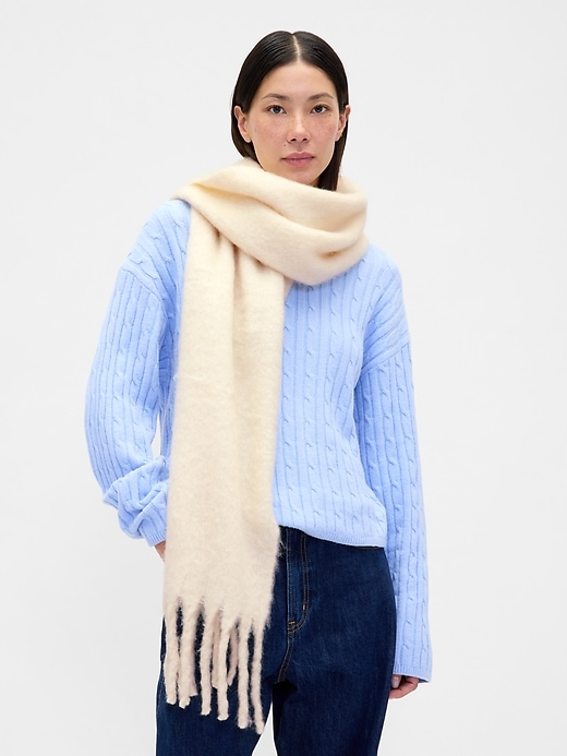 Image number 1 showing, Brushed Fringe Scarf