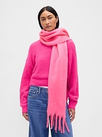 Image number 1 showing, Brushed Fringe Scarf