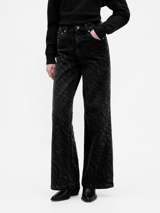 Image number 2 showing, High Rise Stride Wide-Leg Jeans