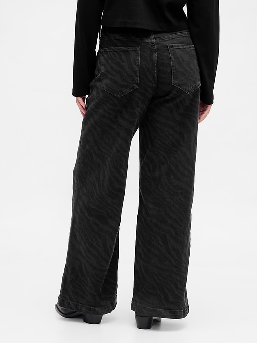 Image number 6 showing, High Rise Stride Wide-Leg Jeans
