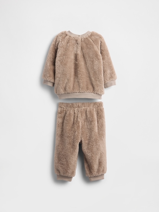 Image number 2 showing, Baby Sherpa Bear Outfit Set