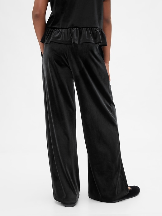 Image number 4 showing, Kids Velvet Wide-Leg Pants