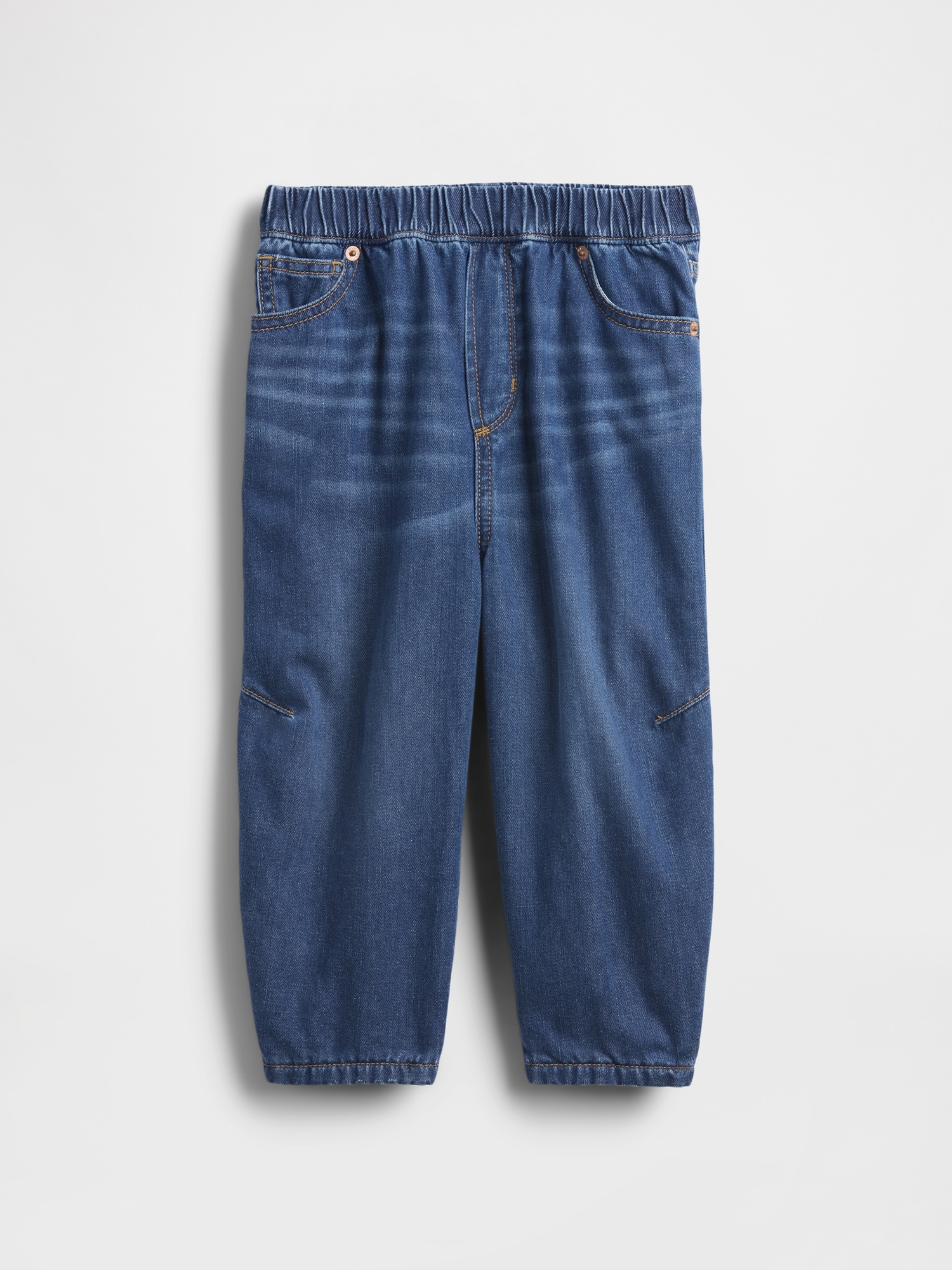 Baby & Toddler Cozy-Lined Barrel Jeans