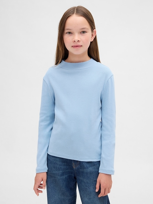 Image number 1 showing, Kids Rib Mockneck T-Shirt