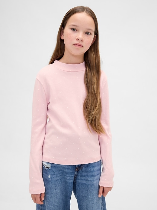 Image number 1 showing, Kids Rib Mockneck T-Shirt