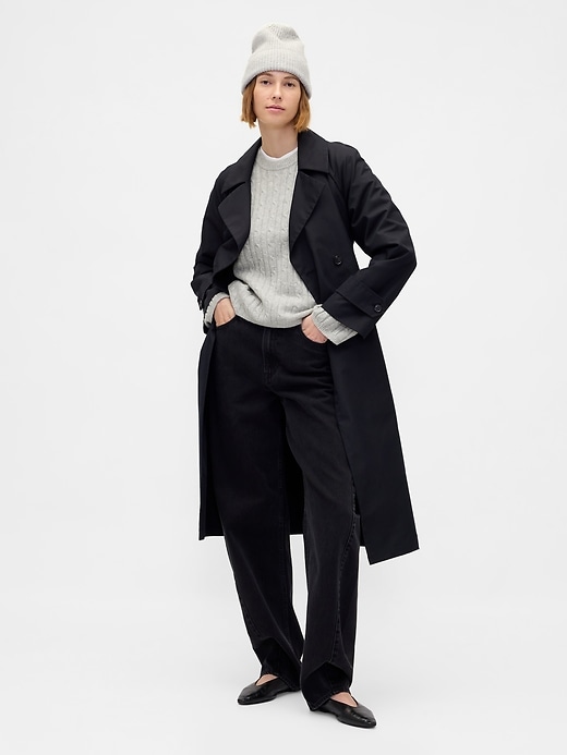 CashSoft Cable-Knit Crewneck Sweater