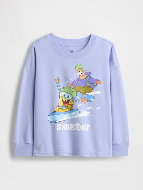 T-SHIRT À IMPRIMÉ BOB L'ÉPONGE ET À LOGO POUR BÉBÉ ET TOUT-PETIT