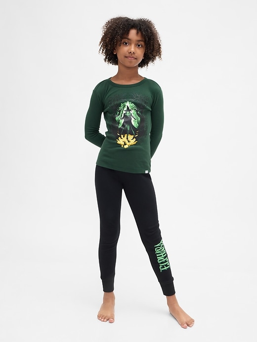 Image number 1 showing, Kids Wicked Organic Brushed Cotton PJ Set