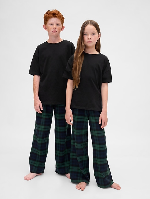 L'image numéro 1 présente Pantalon de pyjama en flanelle recyclée pour Enfant
