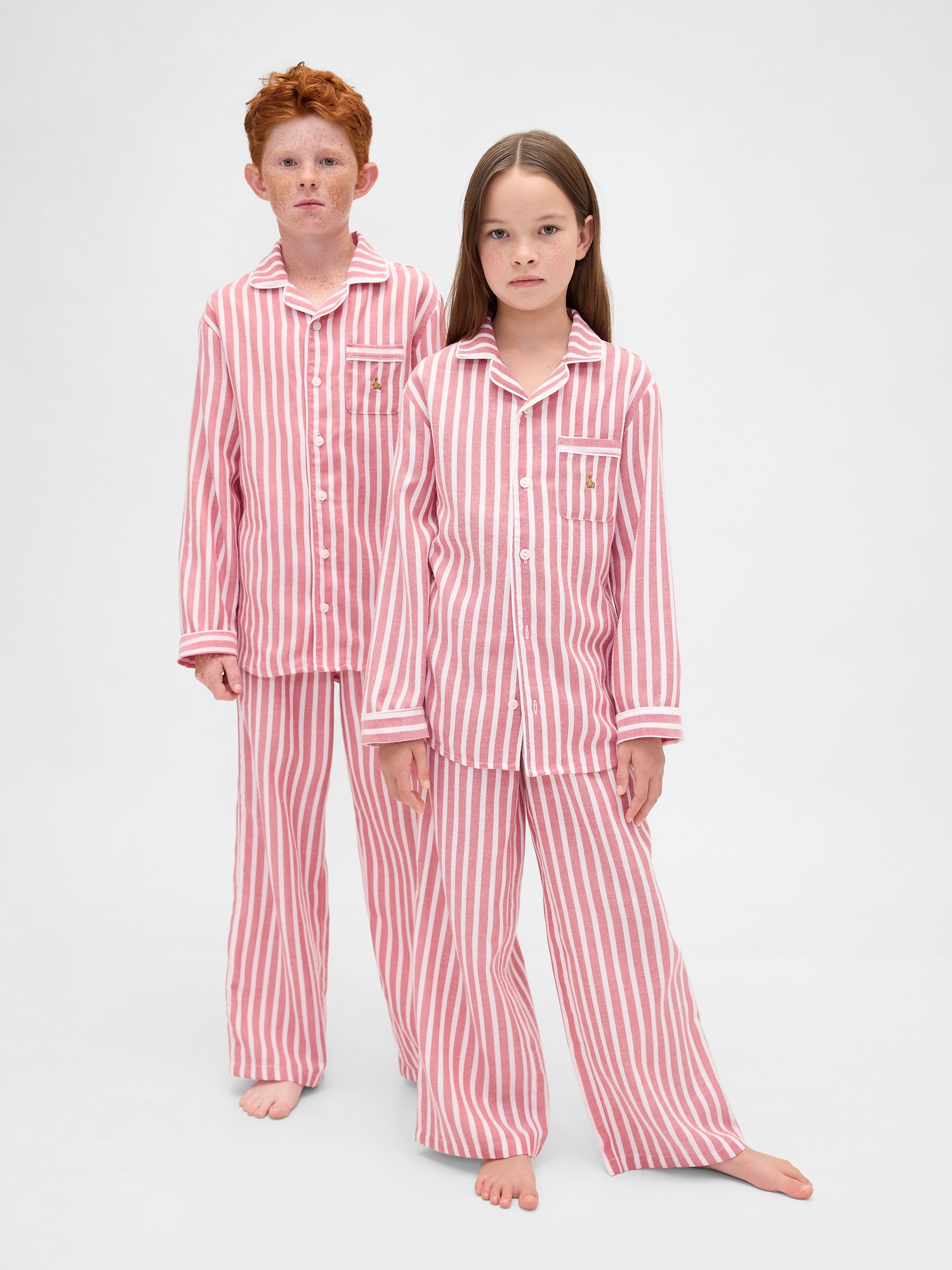 Kids Recycled Flannel PJ Set