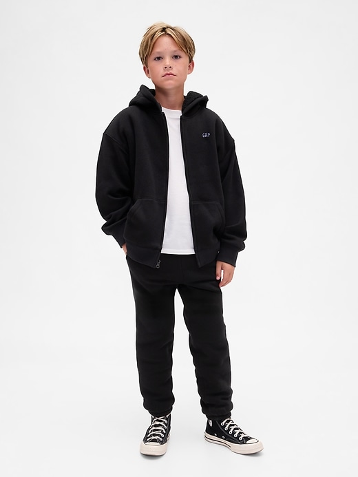 Image number 1 showing, Kids Relaxed Sherpa-Lined Joggers