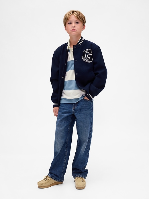 Image number 4 showing, Kids Rugby Stripe Polo Shirt