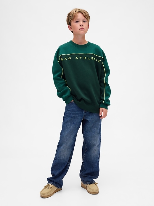 Image number 4 showing, Kids VintageSoft Colorblock Logo Sweatshirt