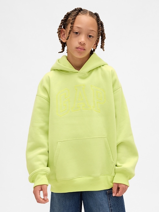 Image number 1 showing, Kids VintageSoft Relaxed Logo Hoodie