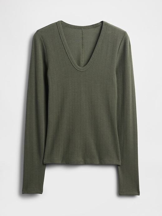 Image number 5 showing, Sheer Modern Rib T-Shirt