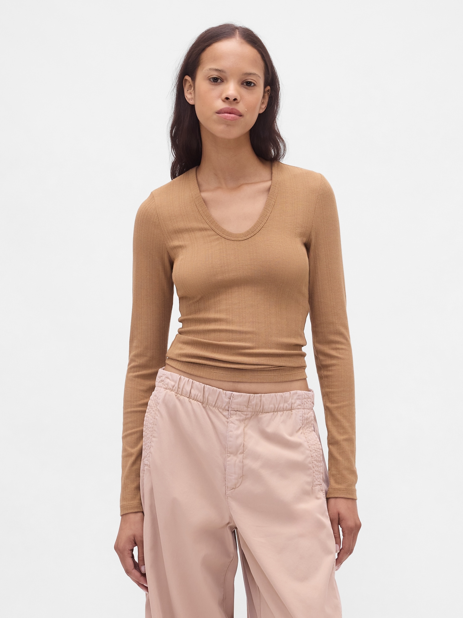 Sheer Modern Rib T-Shirt