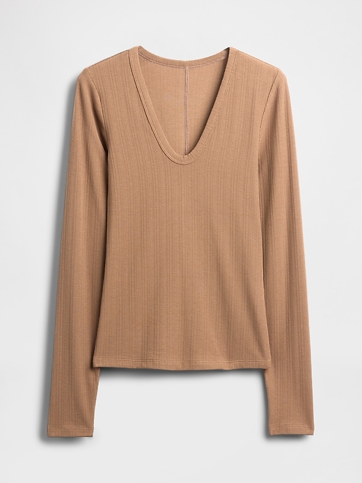 Image number 5 showing, Sheer Modern Rib T-Shirt