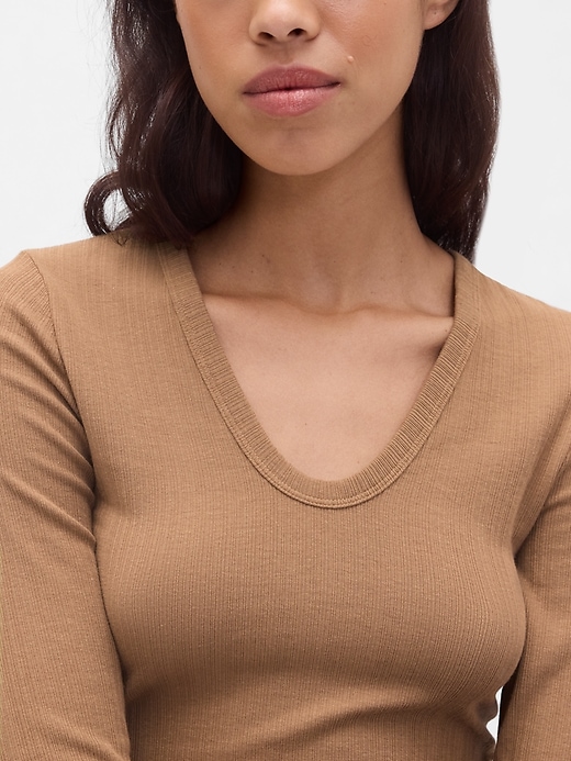 Image number 4 showing, Sheer Modern Rib T-Shirt