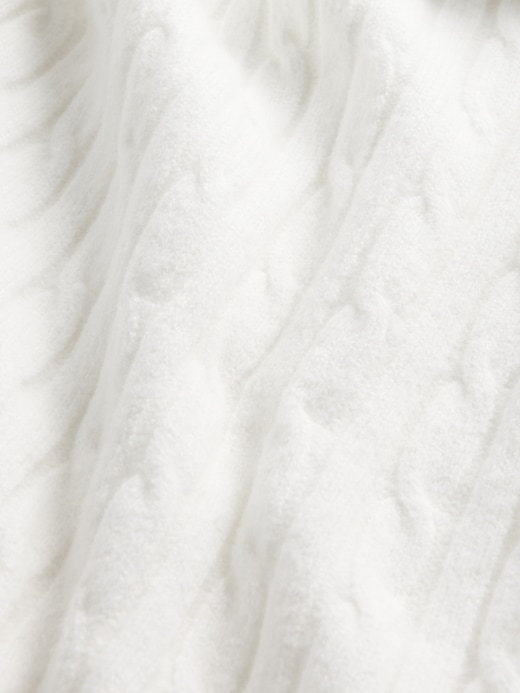 Image number 6 showing, CashSoft Cable-Knit Mini Sweater Dress