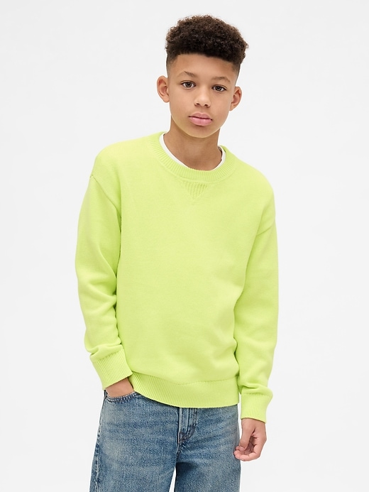 Image number 1 showing, Kids Relaxed Crewneck Sweater