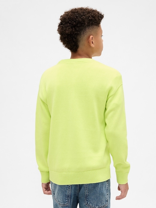Image number 3 showing, Kids Relaxed Crewneck Sweater