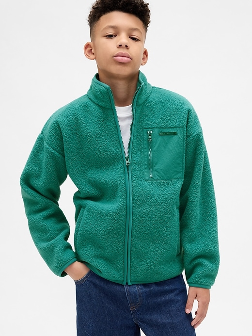 Image number 1 showing, Kids Relaxed Sherpa Jacket