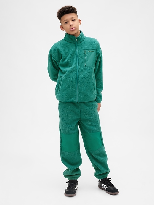 Image number 1 showing, Kids Relaxed Sherpa Joggers