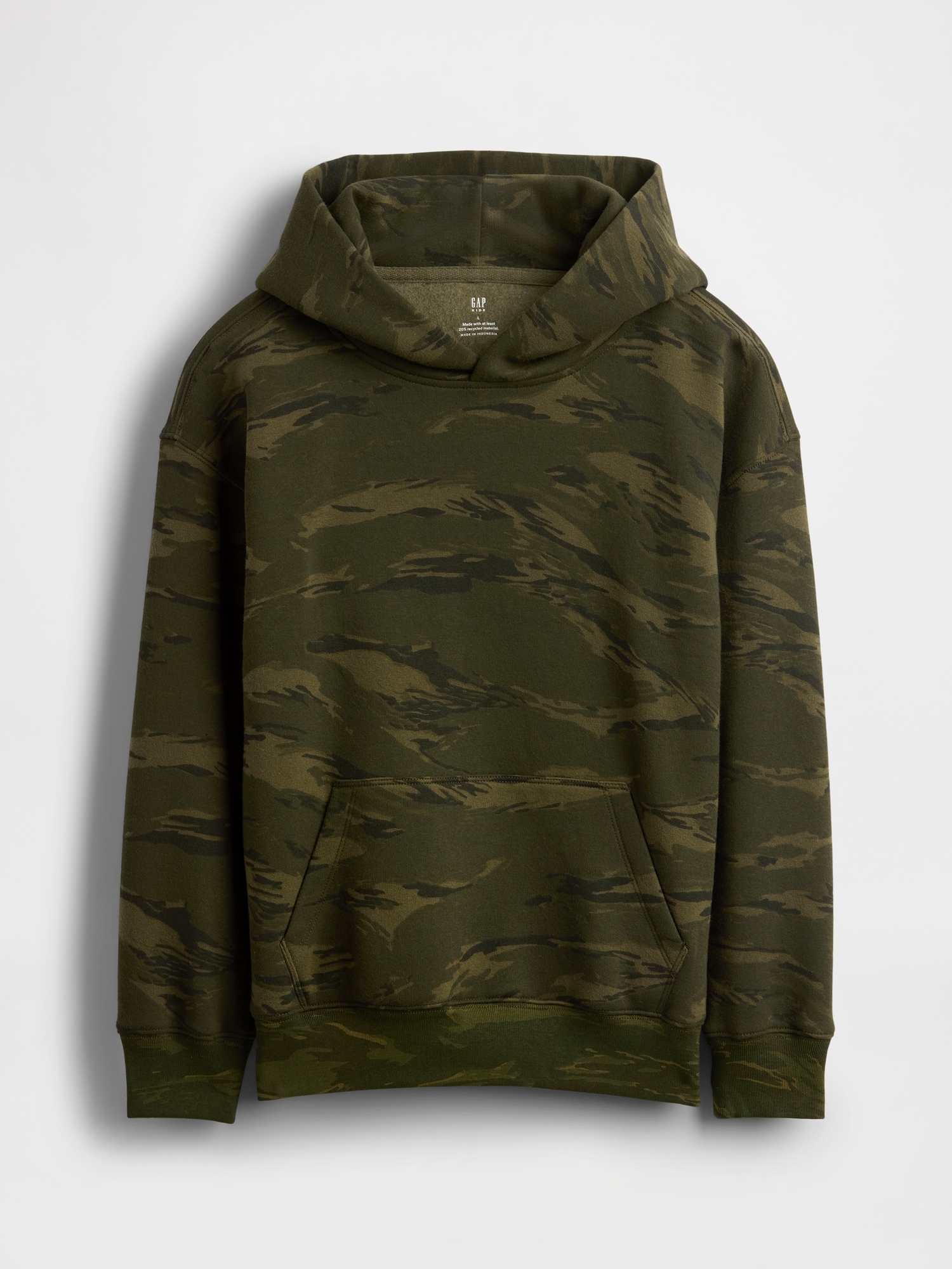 Kids Relaxed Camo Hoodie