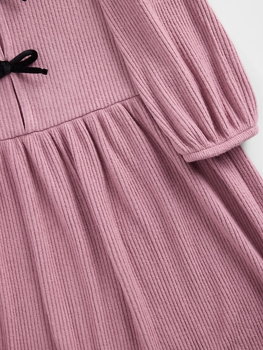 Image number 5 showing, Kids Softspun Rib Bow-Front Dress