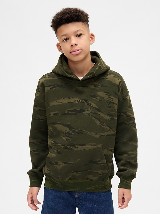 Image number 1 showing, Kids Relaxed Camo Hoodie