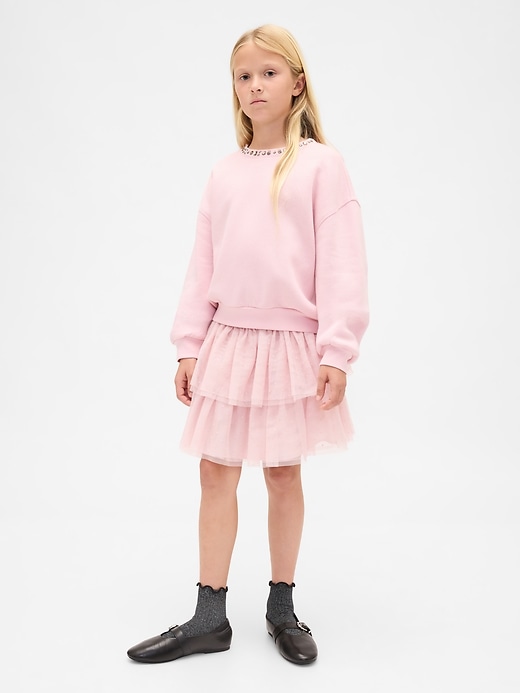 Image number 4 showing, Kids Embellished Dolman Sweatshirt