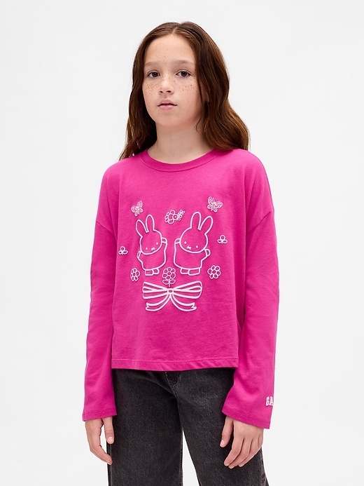 Image number 1 showing, Kids Miffy Oversized Graphic T-Shirt