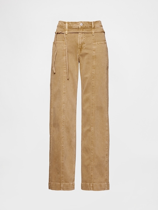 Image number 7 showing, Low Rise '90s Loose Micro Belt Jeans