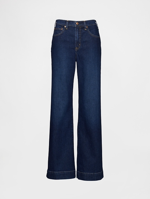Image number 7 showing, High Rise Relaxed Flare Jeans
