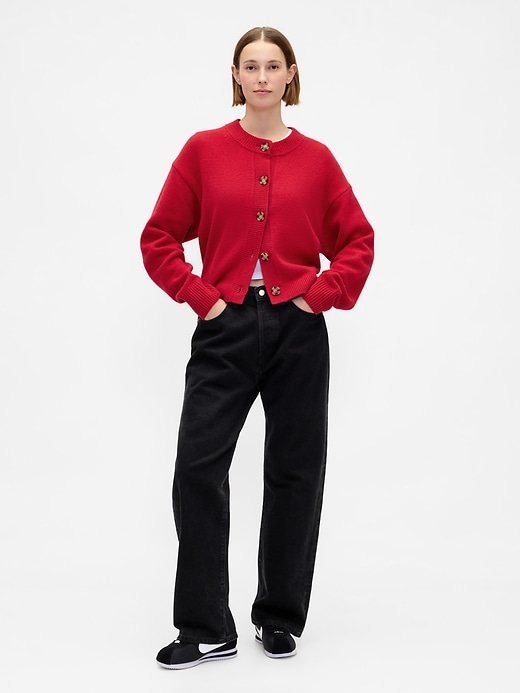 L'image numéro 2 présente Cardigan surdimensionné épais Effet cachemire