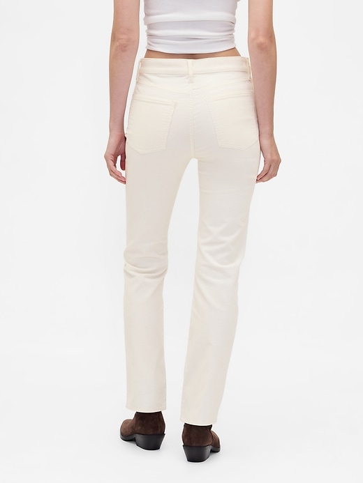 Image number 4 showing, High Rise Corduroy '90s Slim Straight Pants
