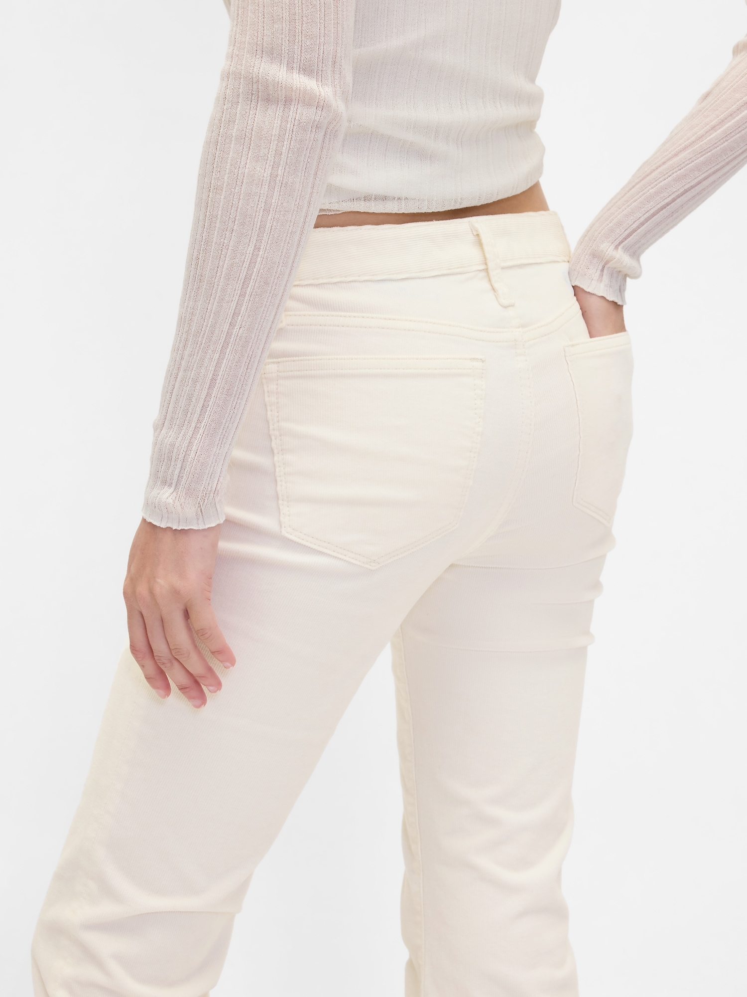 Low Rise Corduroy Long & Lean Pants | Gap