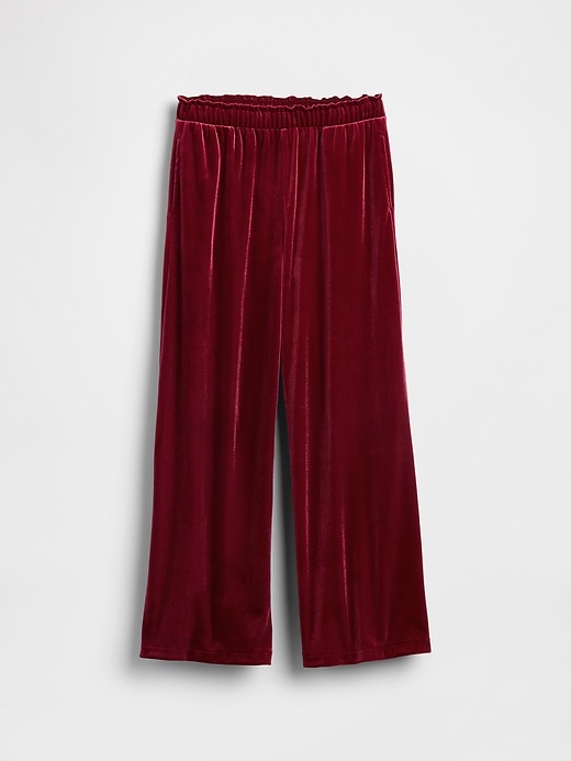 Image number 2 showing, Kids Velvet Wide-Leg Pants
