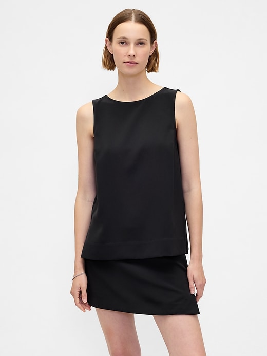 Image number 1 showing, Boatneck Shell Tank Top