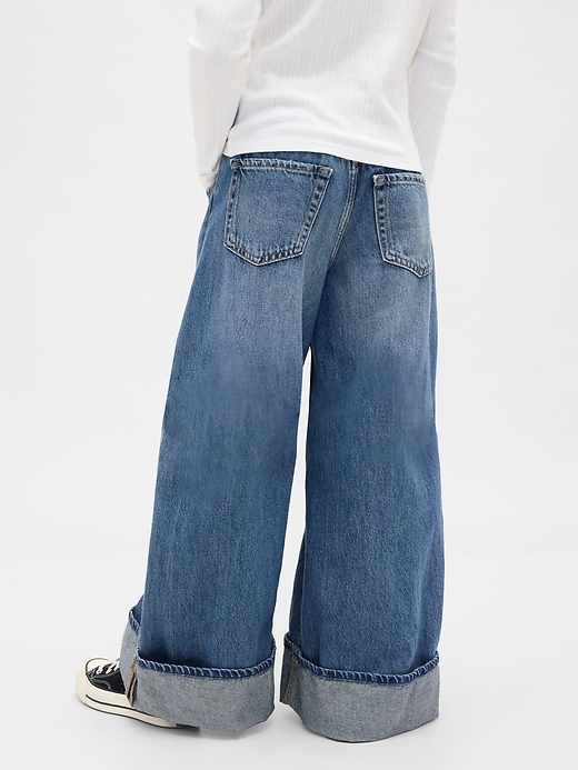 Image number 4 showing, Kids Low Rise Easy Wide-Leg Baggy Jeans