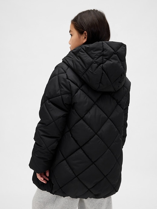 Image number 3 showing, Kids Quilted Puffer Coat