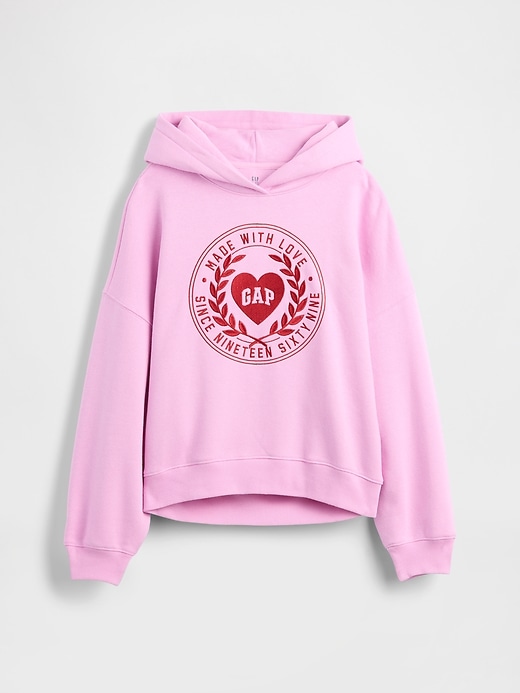 Image number 2 showing, Kids VintageSoft Oversized Heart Logo Hoodie