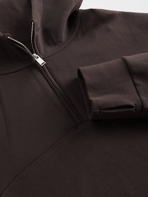 Image number 3 showing, GapFit Oversized Quarter-Zip Hoodie