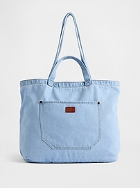 Image number 1 showing, Denim Tote Bag