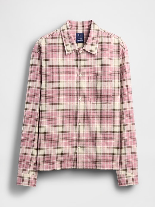 Image number 5 showing, Organic Cotton Relaxed Flannel Shirt