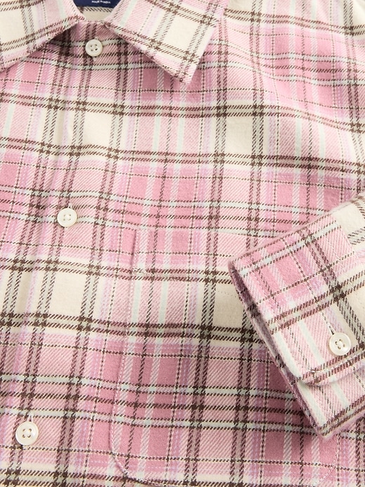 Image number 4 showing, Organic Cotton Relaxed Flannel Shirt